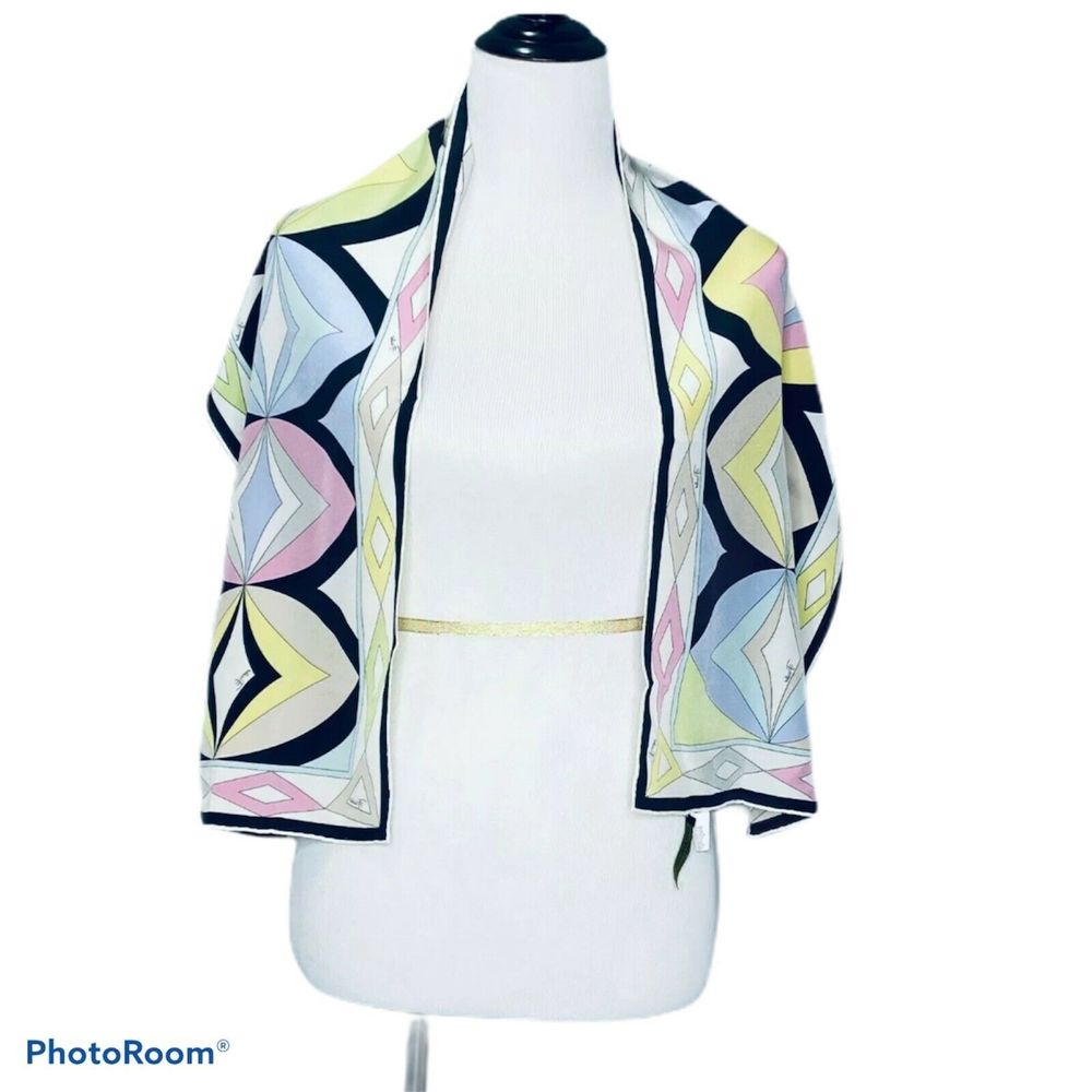 Emilio Pucci Abstract Geometric Silk - Picture 1 of 4